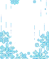 blue flakes