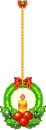 Christmas candle light