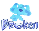broken blues clues