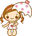 white umbrella