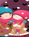 COUPPLE IN THE SNOW