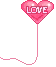 Pink Love Balloon
