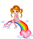 Girl on Rainbow By Kiss