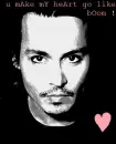 black/white johnny depp