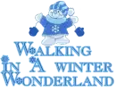 walking in  winter wonderland
