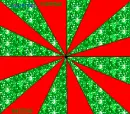 Red and Green sunrays