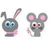 mouse and bunny