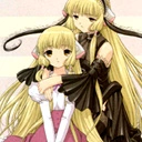 Black chobit hug her sister chil