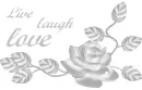 Live Laugh Love (white)