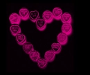 punk pink candy heart