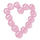 light pink peble heart