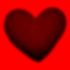 black emo heart