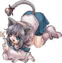 Catgirl with Butterfly