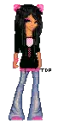 pink and black hoodie