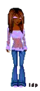 black girl with purple shirt