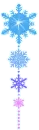 blue flakes