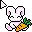 Bunny with a carrot