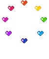 rainbow hearts