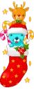 in a stocking