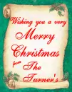 merry christmas from the turners