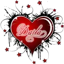 darla red animated heart