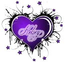 kelsey purple animated heart