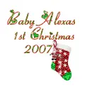 Baby Alexas 1st Christmas 2007