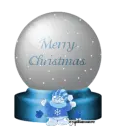 merry christmas globe