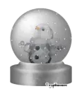 Crystal snowman Globe