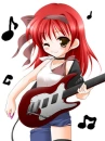 Cute guitar girl