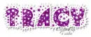 Tracy - Purple Glitter Name
