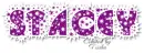 Stacey - Purple Name Glitter