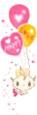 KAWAII BABY WITH BALLOONS