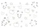 panda with apple