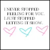 stopped showing love