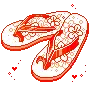 red flip flop