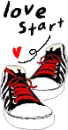 love start cute shoes