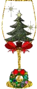 Christmas Tree in wine glass