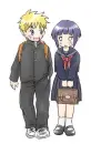 naruto and hinata-school