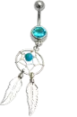 Native american belly button ring