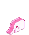 cute kawaii  violet on a toboggan