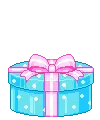 cute kawaii pink teddy girl in a box