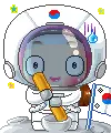 cute kawaii korean space girl