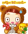cute kawaii teddy bear girl