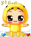 cute kawaii chick girl