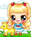 cute kawaii blonde girl
