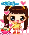 cute kawaii brunette girl