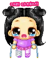 cute kawaii brunette girl