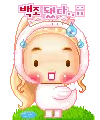 cute kawaii blonde ballerine girl became a goose