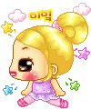 cute kawaii blonde ballerine girl